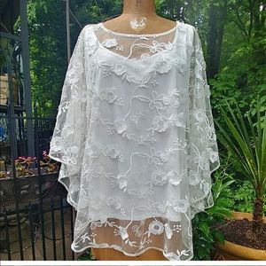 Gorgeous Ruby Road blouse and sequined tunic